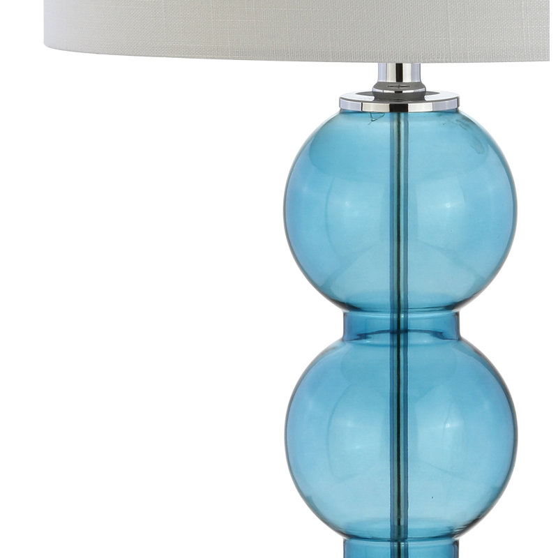 Ensemble de lampe de table 27 po Leaver, Bleu ciel