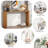 Simple Console Table With Semi-cylindrical Leg Design-244208529