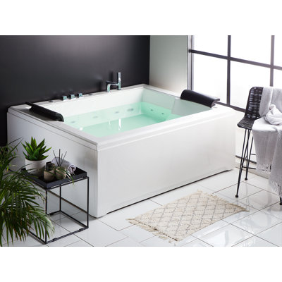 Osborn 1830mm x 1420mm Whirlpool Acrylic Bathtub with Tap
