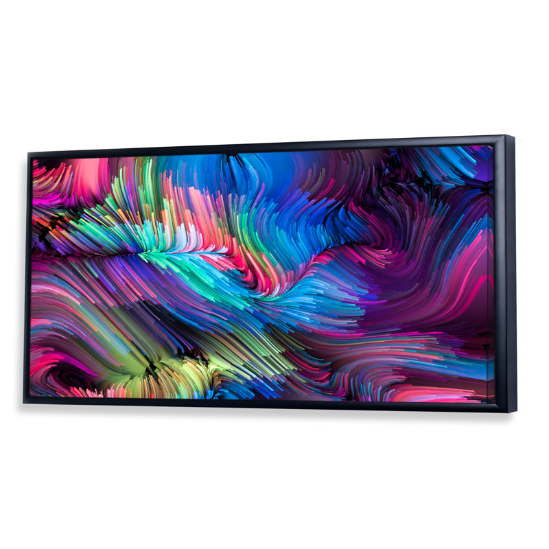 «Escape of Liquide Art», impression sur toile, Cadre noir, H 8 po x l 12 po x P 1 po
