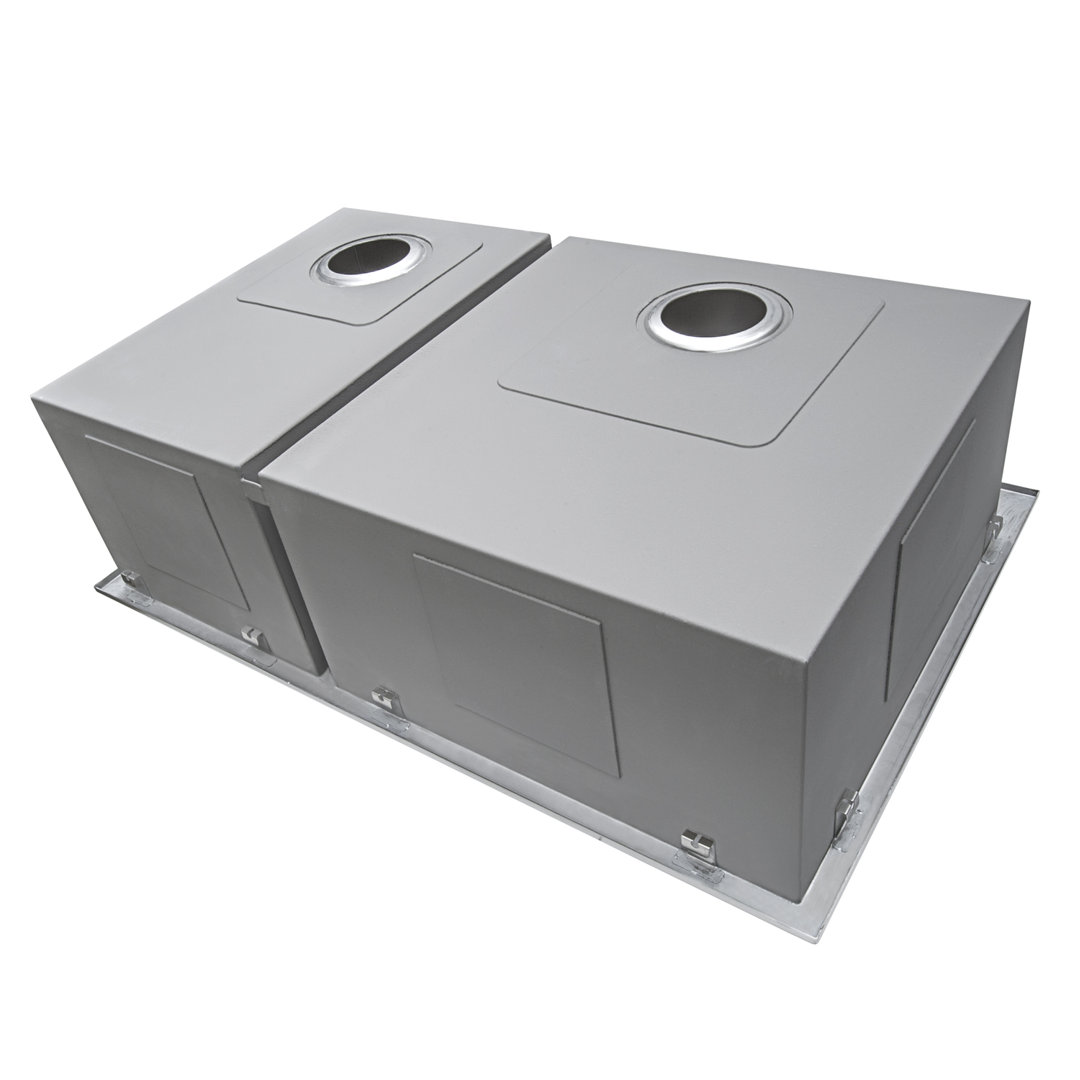 Ruvati 23 x 20 inch RV Workstation Drop-in Topmount Bar Prep Kitchen Sink 16 Gauge Stainless Steel Ruvati