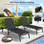 Chaise longue pliante en aluminium avec dossier réglable à 5 positions Ajoku-126094484