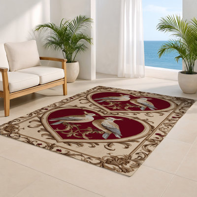 Tapis d'intérieur et d'extérieur brun français