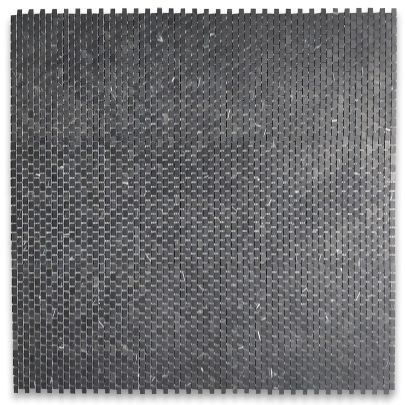 Carreau de mosaïque à joint de brique en marbre 0,47 po x 0,78 po