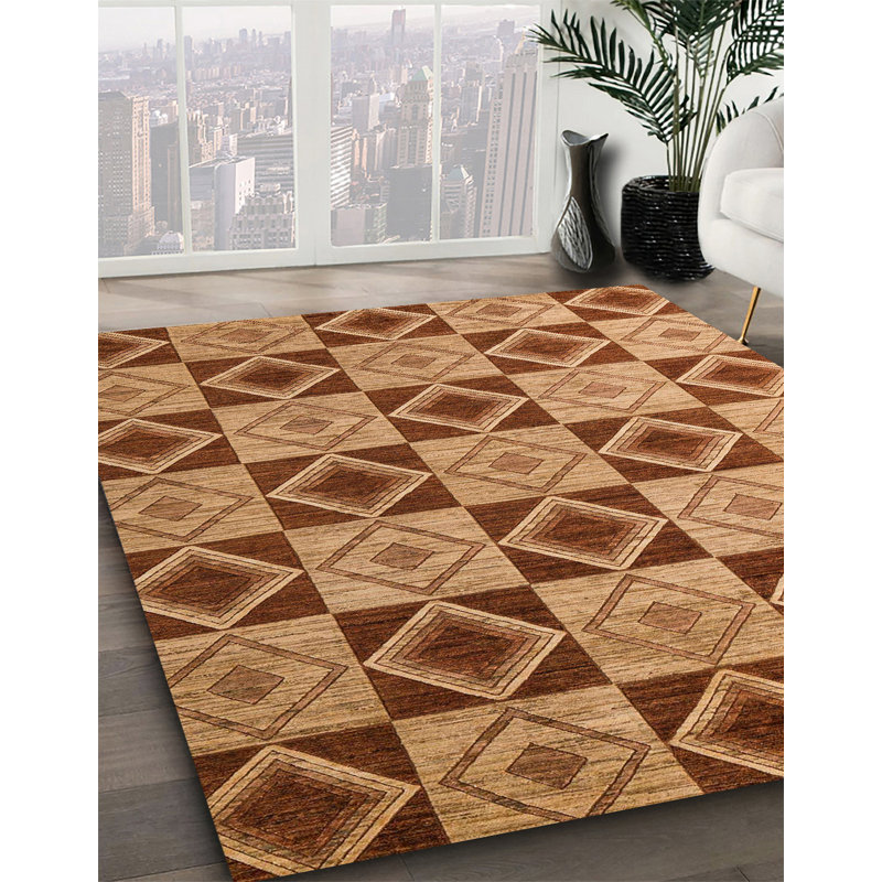 Abstract Indoor Rug, Square 5'