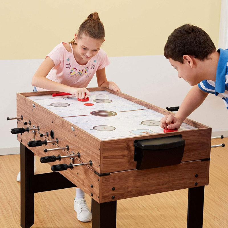 3 in 1 Sports Multigame, Pool Billiards, Slide Hockey, Foosball Game Table