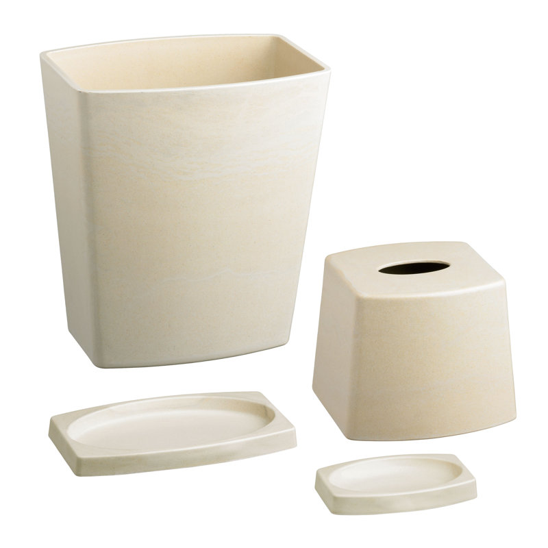 Demaio Bathroom Accessory Set, Natural