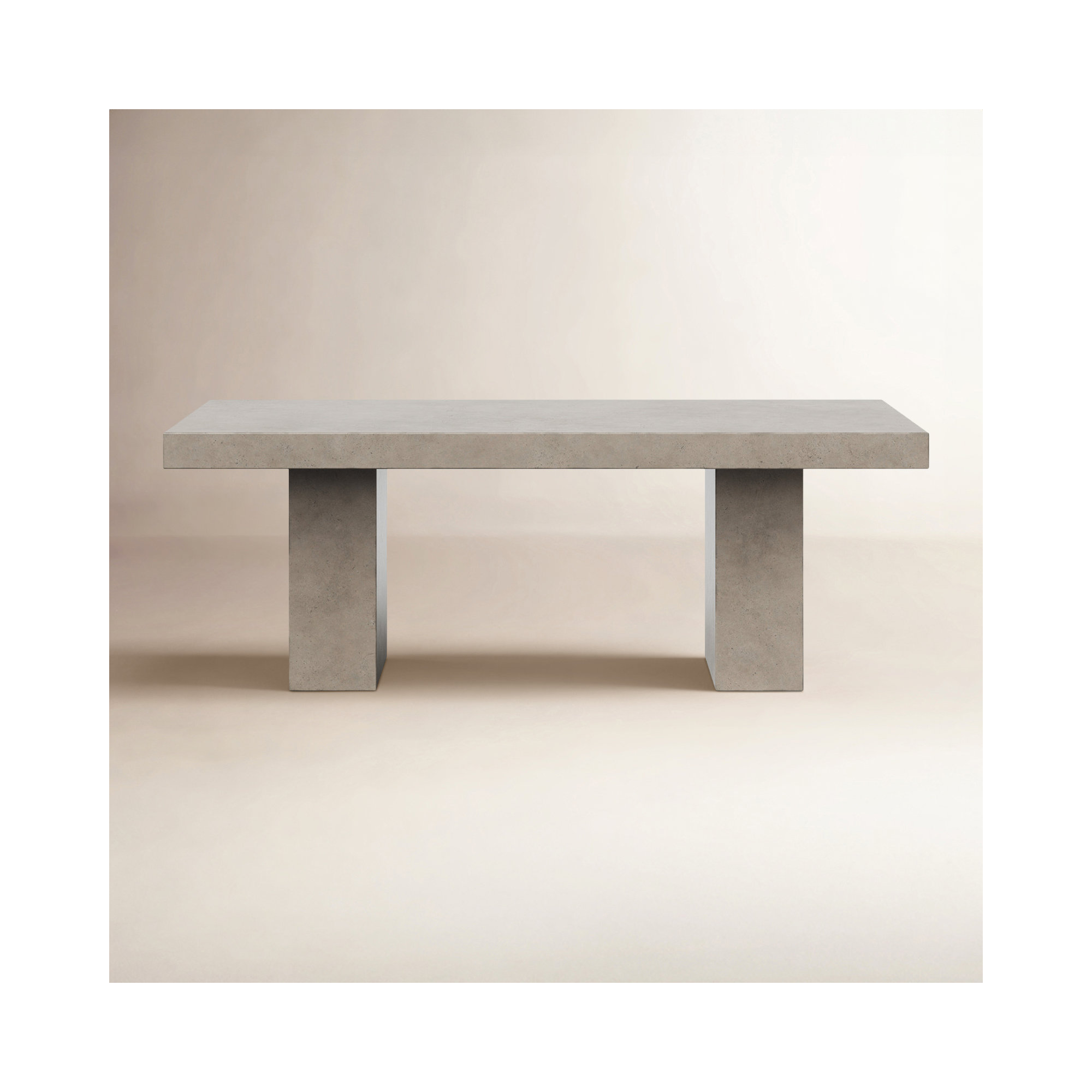 Kareen Pedestal Dining Table, 82.75" L x 39.25" W, Dark Gray, Standard Table (30.5" Height)