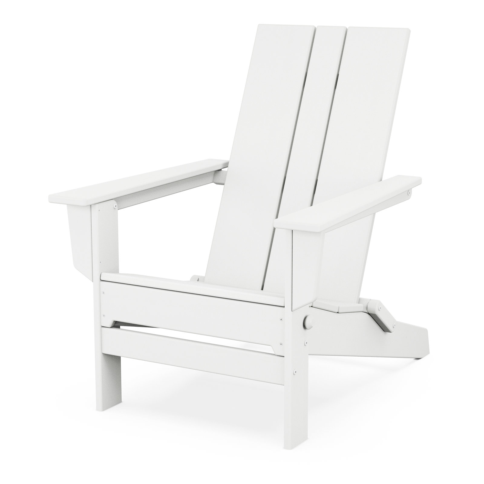 POLYWOOD® x AllModern Folding Plastic Adirondack Chair, White