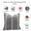 Housse de coussin à motif de lin fait à la main, impression de style moderne - 16 x 16 po Fab divine-549883255-549883259-589785883