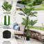 Arbre en pot artificiel 6 pi, plante d'intérieur artificielle avec des feuilles vertes luxuriantes - décoration haut de gamme pour la maison, le bureau ou l'hôtel