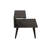 Modern Nightstand with Beech Legs, Dark Brown, 19.7 x 21.7 x 15.7 inches | 100% Melamine Coated Particle Board, Thickness: 0.7 inches | Features Multiple Shelves, Perfect for Stylish Bedroom Storage & Organization-1450366211