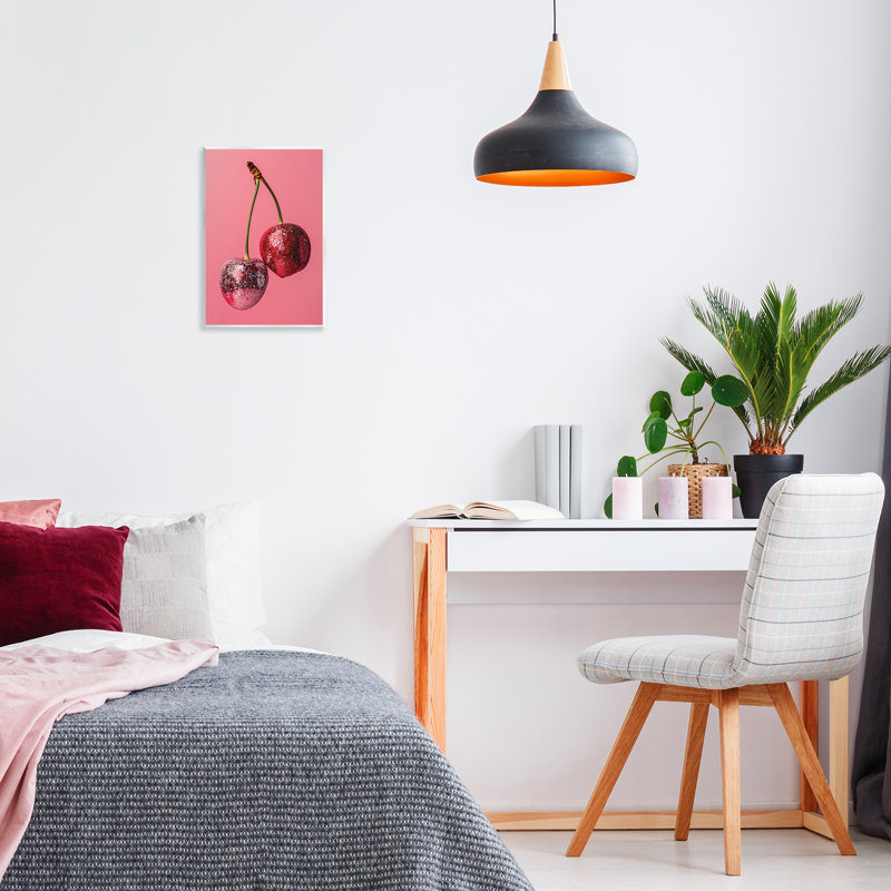 «Dazzling Cherry pair», plaque par LSR Design Studio, H 15 po x l 10 po