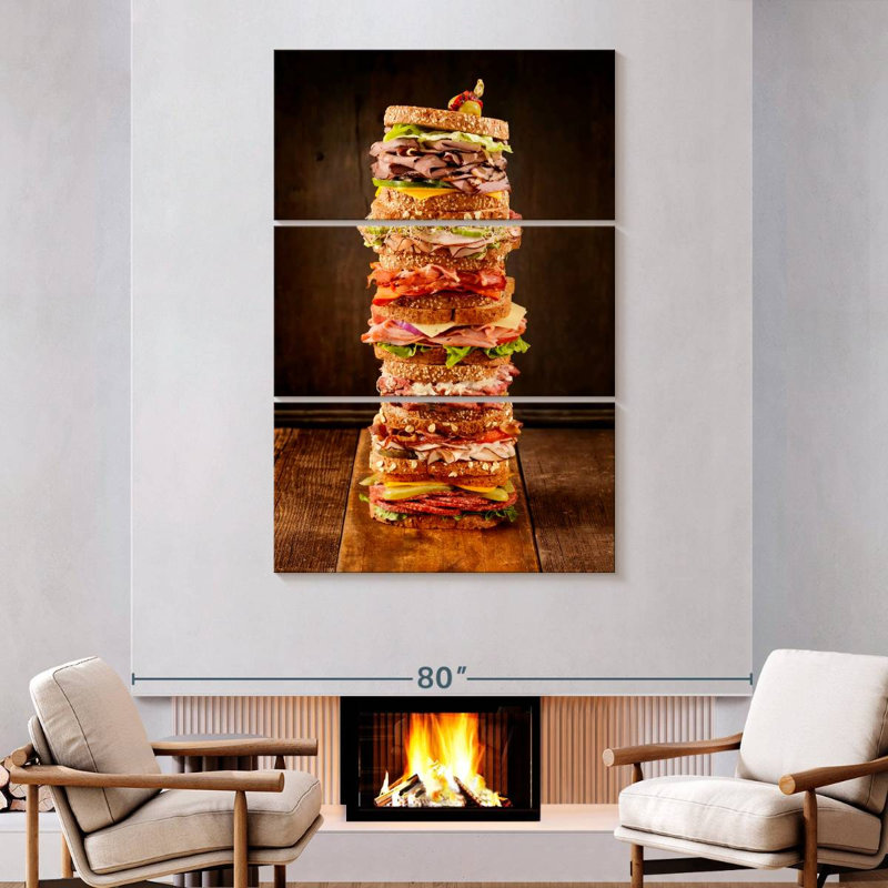 Yarlin Sandwich Stack, 74" H x 48" W
