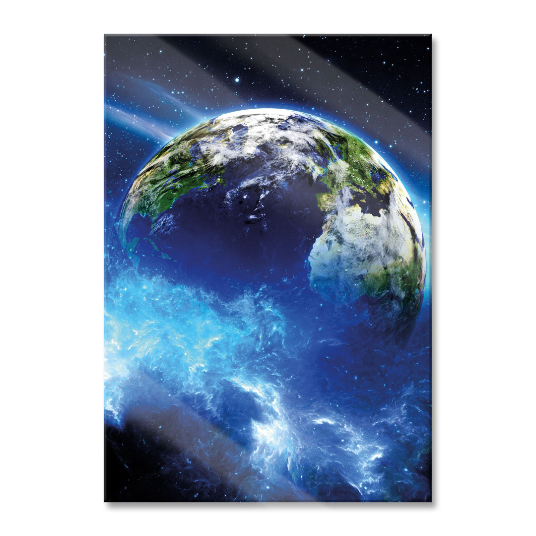 Glasbild Planet Erde