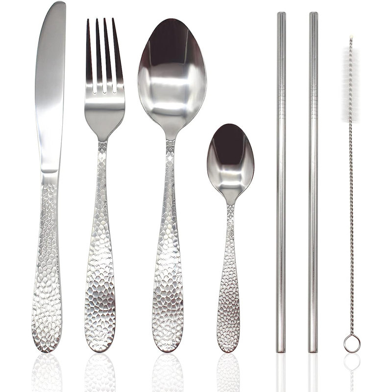 Rosdorf Park Manteca 16 Piece Cutlery Set , Service for 4, Silver
