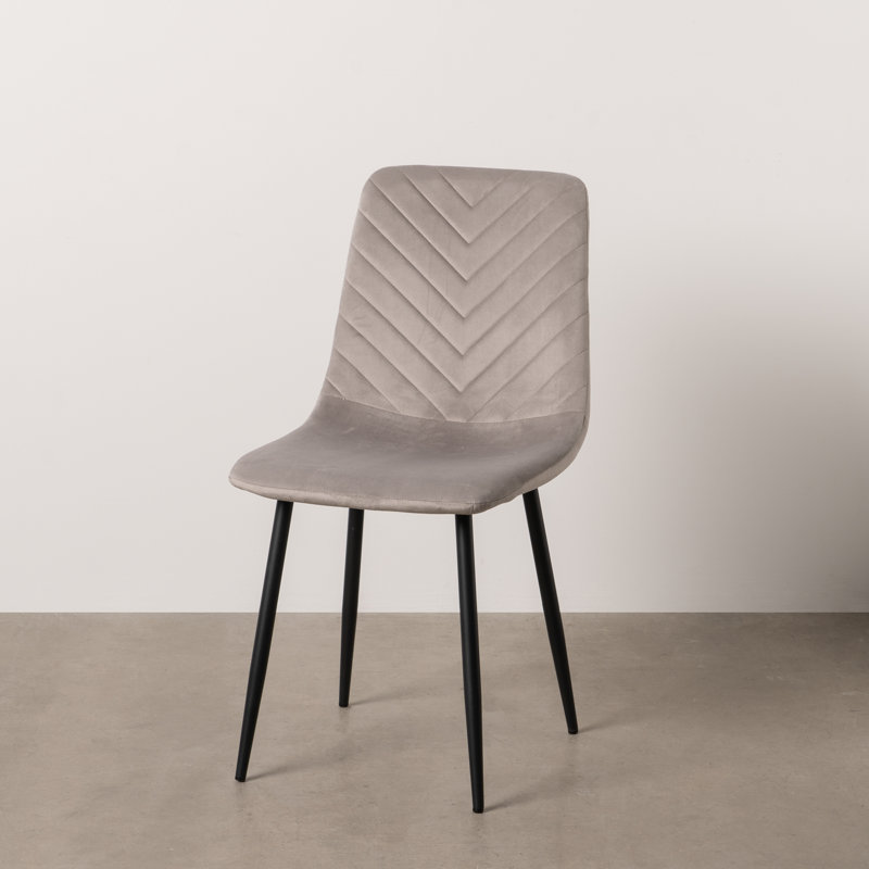 Mcmahan Metal Side Chair, Light Grey