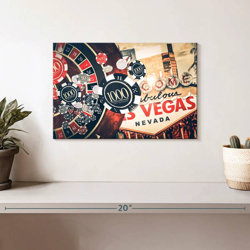 Kavia Las Vegas Roulette, H 8 po x l 12 po