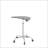 Adjustable Height Tempered Glass Table Desk Table With Lockable Wheels-691271561