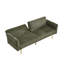 Canapé-lit en velours côtelé de 200 cm (79 pouces), canapé-lit pliable 2 places avec accoudoirs rabattables pour petits espaces