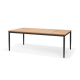 LifestyleGarden Maui Aluminum and FSC Teak Outdoor Patio Dining Table