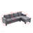 Modern Sectional Sofa Set With L-Shape Chaise, Cup Holders, And Right Hand Storage For Enhanced Comfort And Functionality