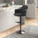 Shofner Swivel Upholstered Adjustable Height Counter Stool with Metal Frame
