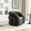 Fauteuil demi-tonneau pivotant en cuir artificiel Coyle-523977488
