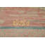 Tapis turc art déco à teinture végétale rose 8 x 10