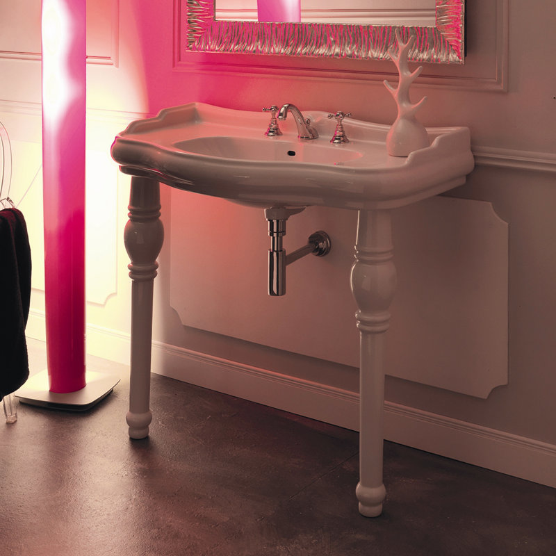 Kerasan 39.4'' W Single Vanity, Three Faucet Holes