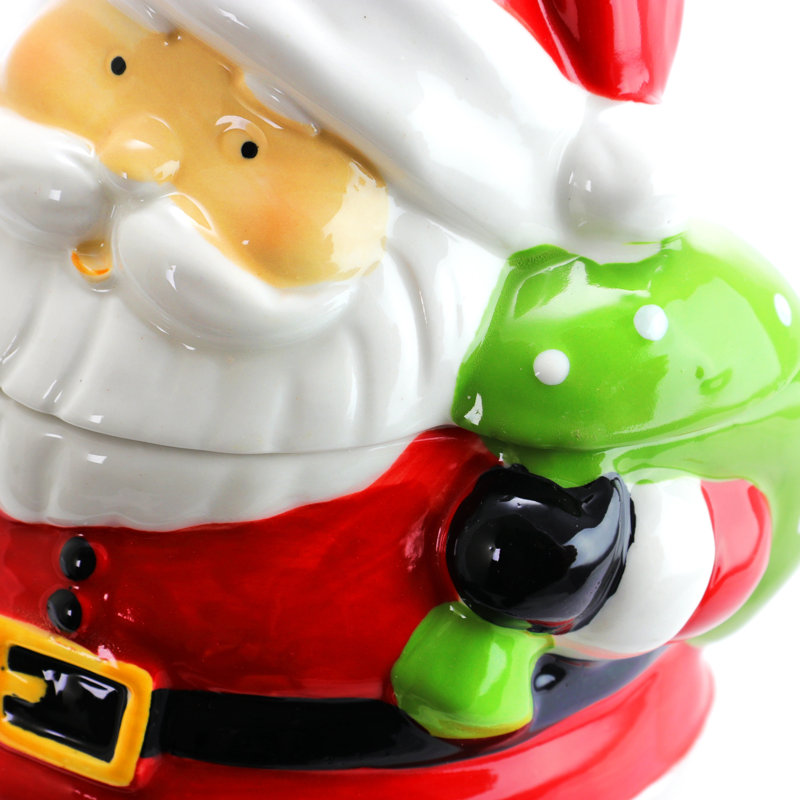 Jovial St. Nick Cookie Jar