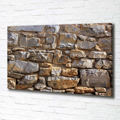A Stone Wall - Wrapped Canvas Print