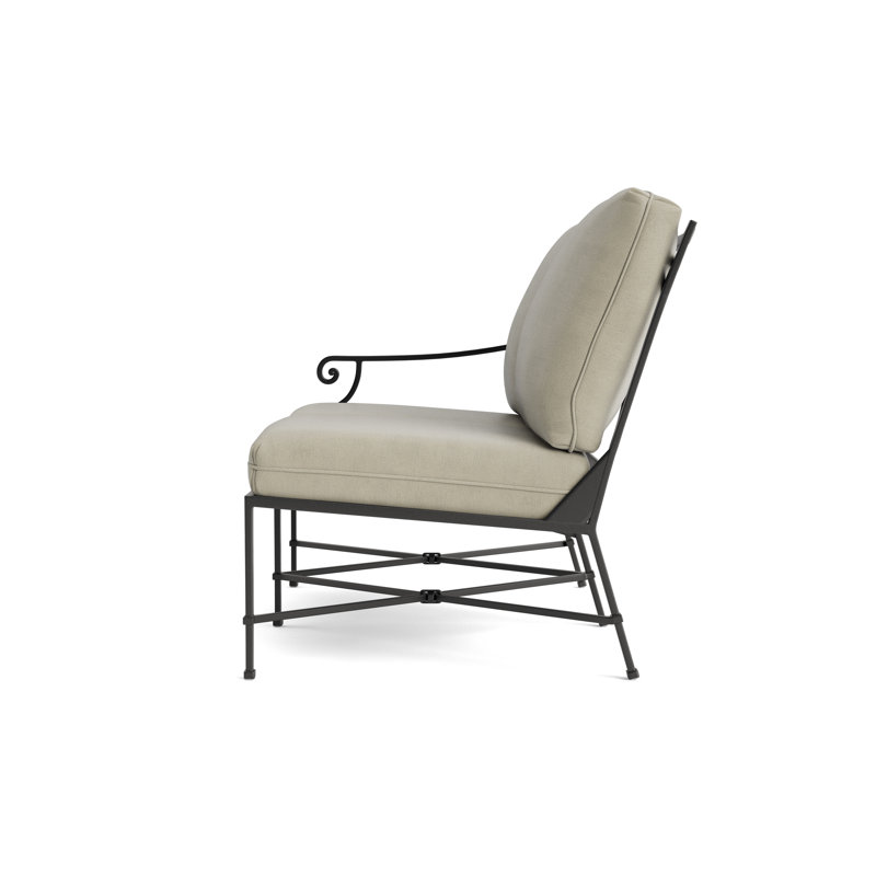 Venetian Outdoor 2 - Seat Loveseat, Textured Pewter, Fusion Dove