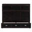 Lit escamotable double avec tiroirs de rangement, ports USB et prises à 3 broches, lit mural peu encombrant, espresso-373632656