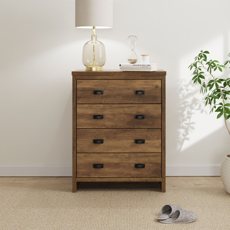 Alechandre 73cm W 4 - Drawer Chest of Drawers, White