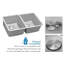 Évier de cuisine à double cuve encastrable 28,5 pouces - acier inoxydable T-304 de calibre 16 avec grille et couvercle de drain
