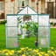 Base surélevée en polycarbonate à double porte et serres en aluminium robustes-102843983-102843985