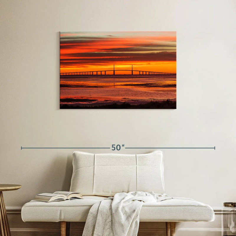 Lilie Sunshine Skyway Bridge Sunrise, H 24 po x l 36 po