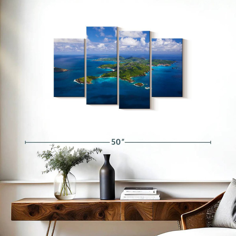 Saint Barths: vue d'ensemble, H 22 po x l 36 po