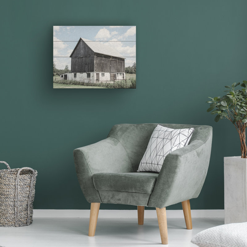 Elizabeth Urquhart «Weathered IV», art en lattes de bois, L 16 po x H 12 po