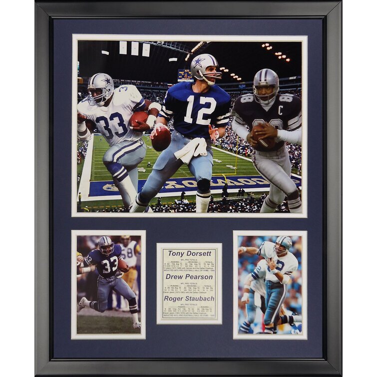 Legends Never Die Dallas Cowboys 1970's Big Three Framed Memorabili