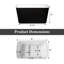 Baignoire autoportante rectangulaire Glendale Casainc 43 po en acrylique noir avec siège intégré