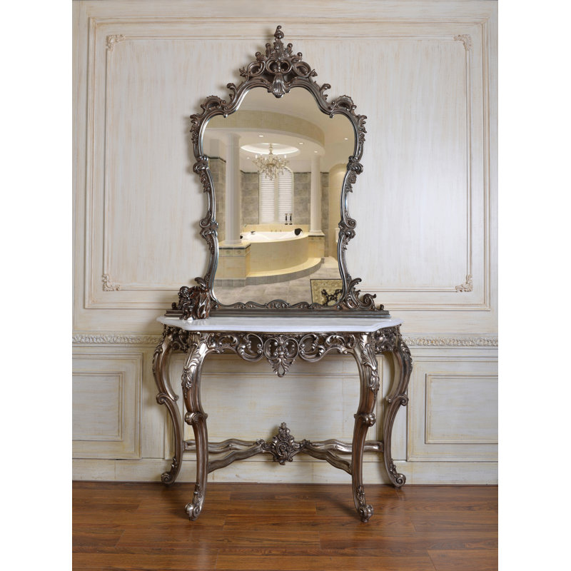 53'' W Marble Console Table