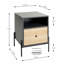 45cm W Metal Bedside Table