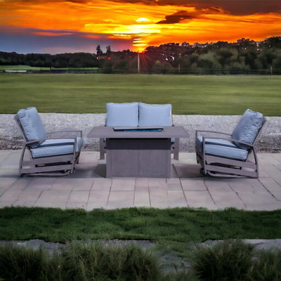 Serrato 4 - Person Patio Conversation Set with Cushions