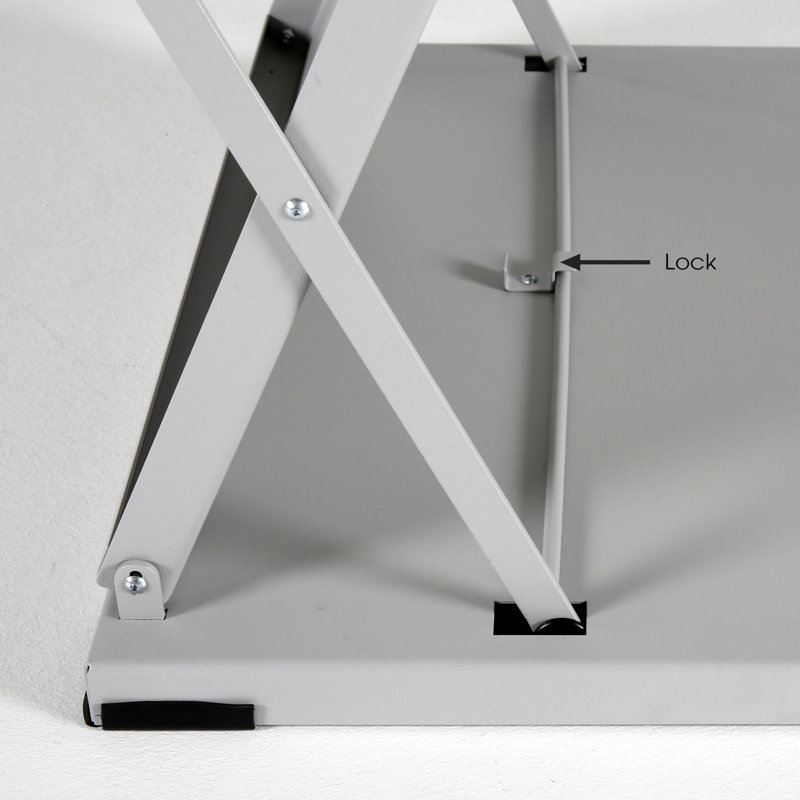 MT Displays 36.89'' H Pamplet Rack, Black/Grey