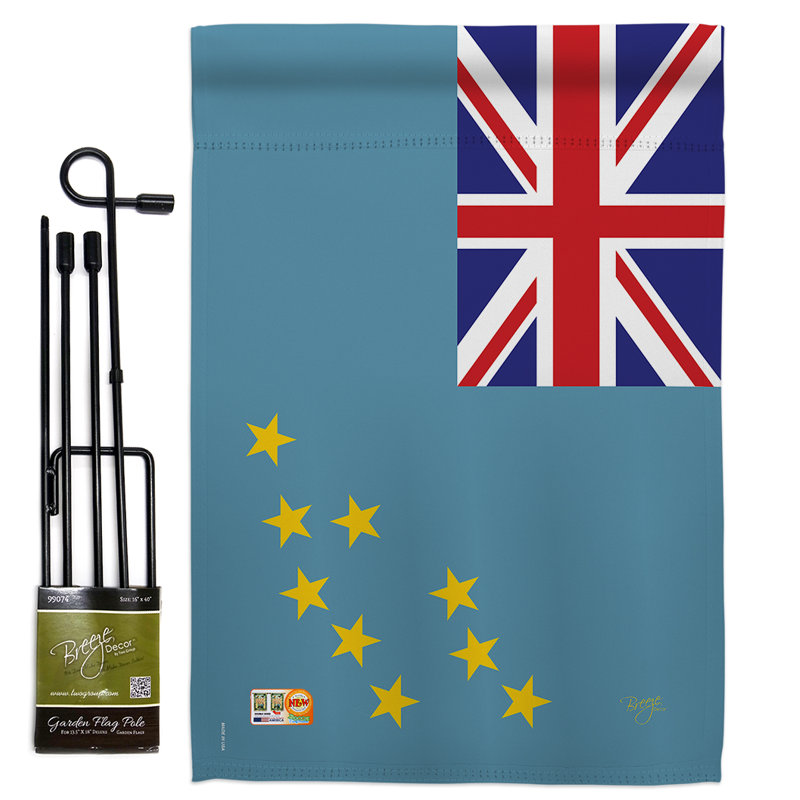 Double Sided 18.5'' H x 13'' W Polyester Flag Set