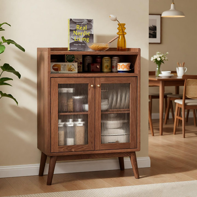 Modern Retro Sideboard, 37.01" H x 25.59" W x 15.75" D