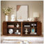 Meuble télé avec armoire à rayures verticales pour cuisine / chambre à coucher / vestibule-1190956155