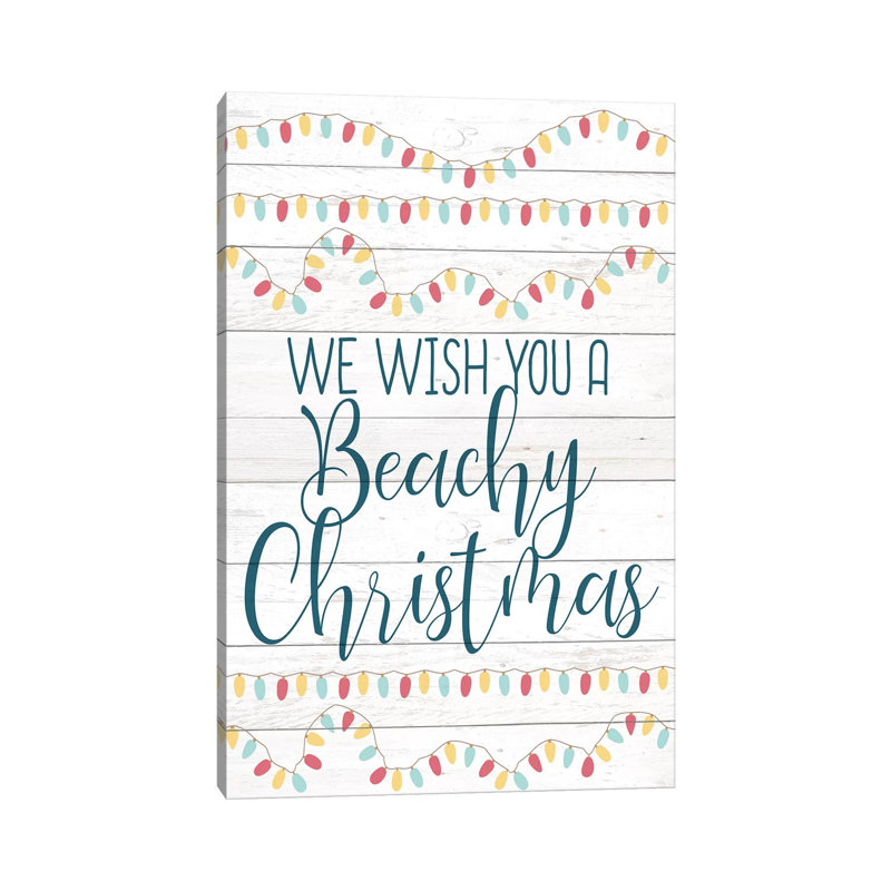 Beachy Christmas by Kimberly Allen - Wrapped Canvas Gallery-Wrapped Canvas Giclée, 20.32 cm H x 30.48 cm W